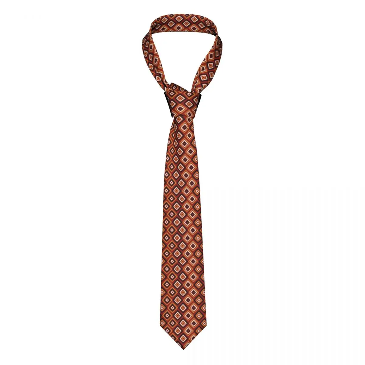 

African Styles Tie Retro Geometry 8CM Pattern Neck Ties Gift Formal Man Blouse Cravat
