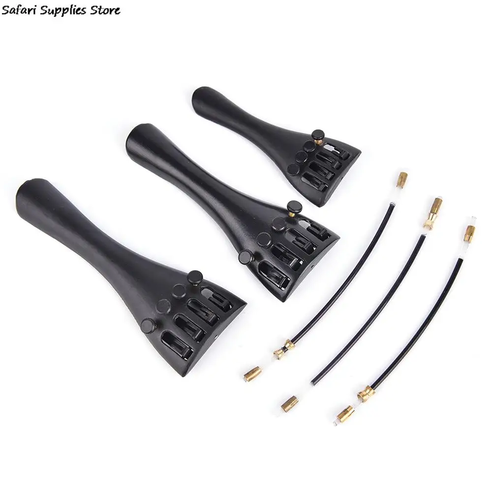 

Violin 1/8 3/4 4/4 Carbon Fiber Violino Fiddle Tailpiece Tailgut 4 Fine Tuners Parts Accessories