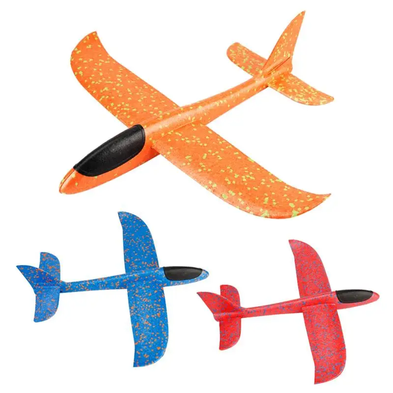 

1PC 48CM Children Hand Throw Flying Glider Planes Toys Kids Foam Aeroplane Model Children Outdoor Fun Toys