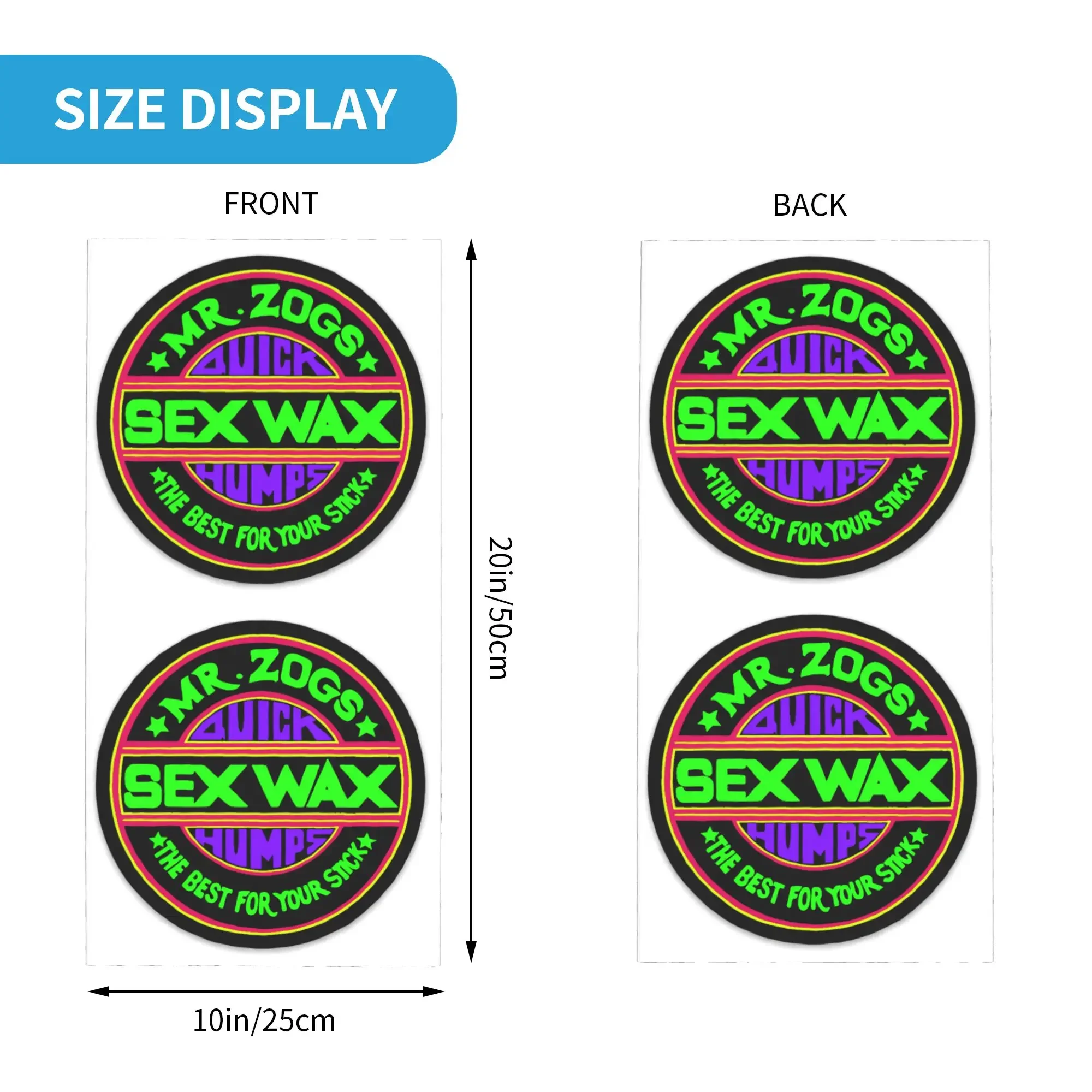 Фото Новая бандана-шарф-гетр Sex Wax Logo Mr Zogs для мужчин и женщин, зимняя, для лыж и походов, маска для лица №2