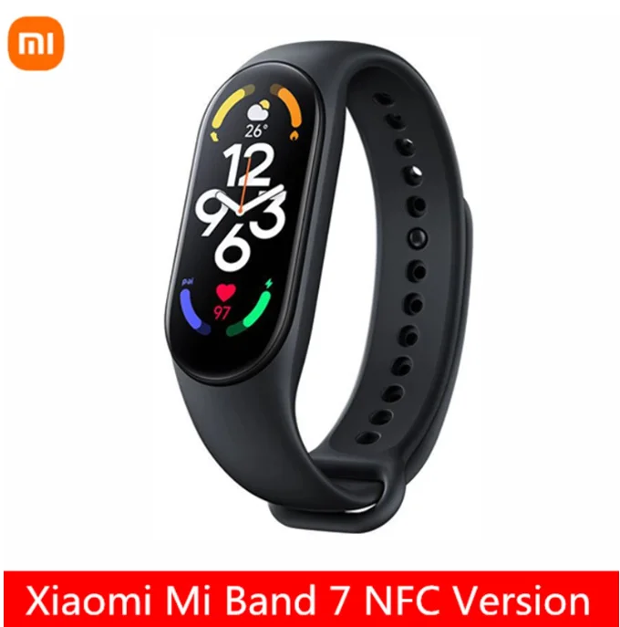 

Xiaomi Mi Band 7 NFC Smart Band 1.62" AMOLED Bluetooth 5.2 VO2 Max Sport Analysis 120 Workout Modes 5ATM Smart Sport Bracelet