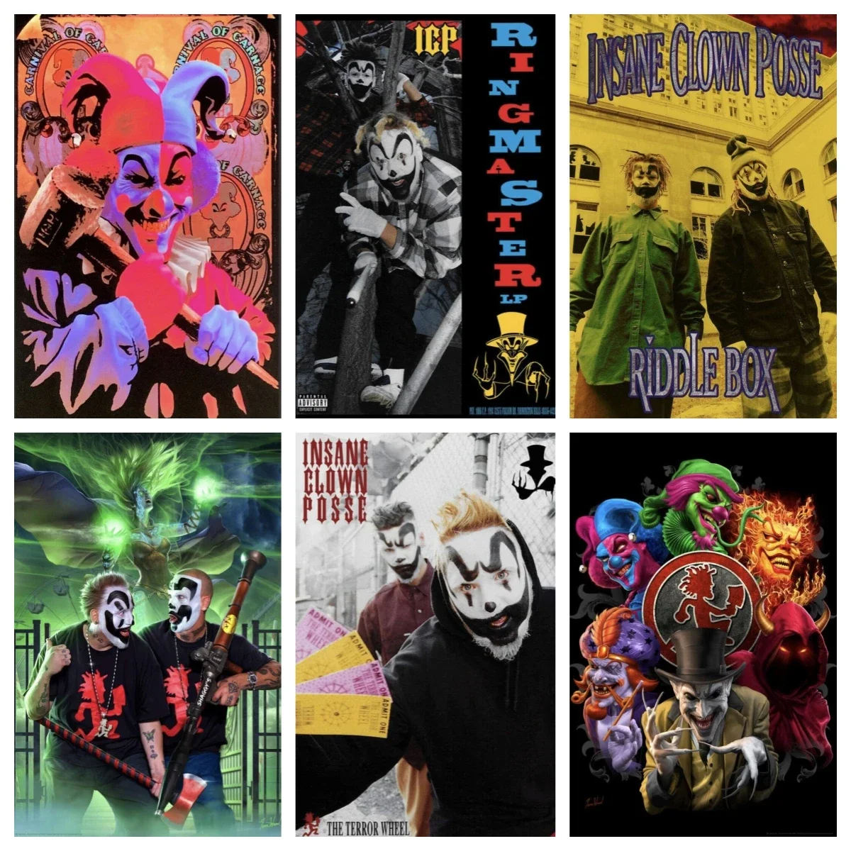 Фото ICP Insane Clown Posse Плакат Наклейки на стену №2