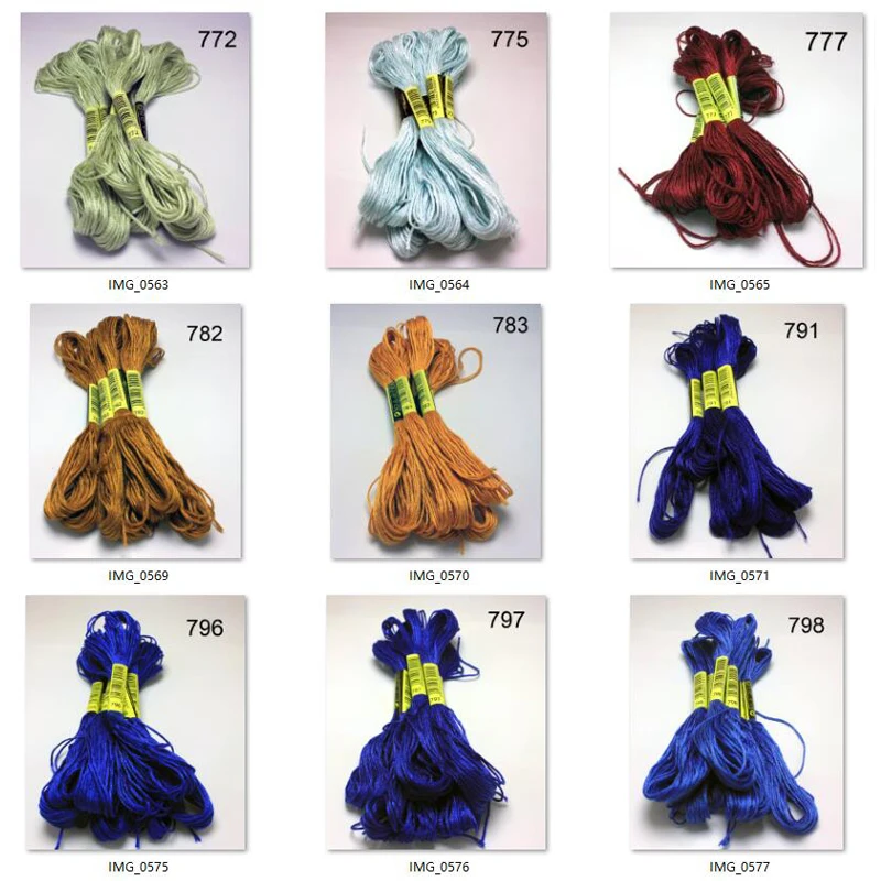 10 шт. нитки для вышивки крестом/Крест вышивания крестиком/по - Цена: 73.58