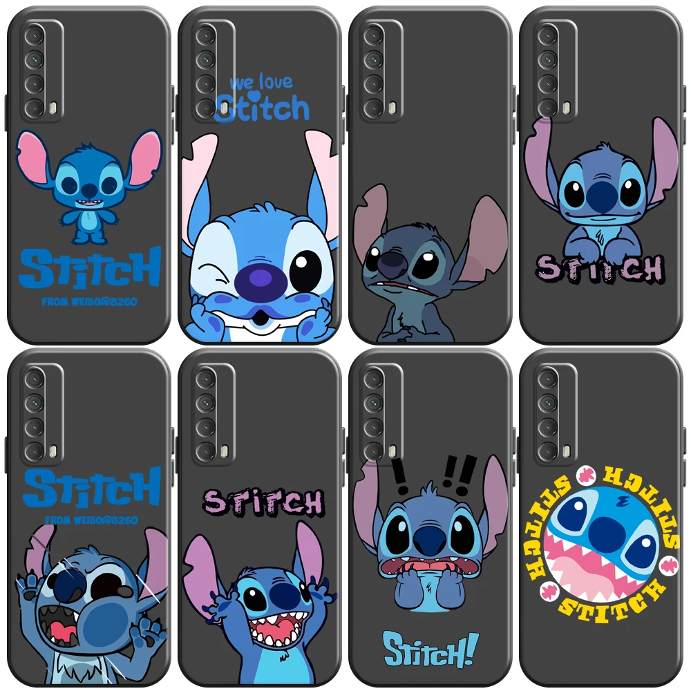 

Disney Cartoon Stitch Phone Case For Huawei Honor 7 8 9 7A 7X 8X 8C V9 9A 9X 9 Lite 9X Lite Coque Soft Black Silicone Cover