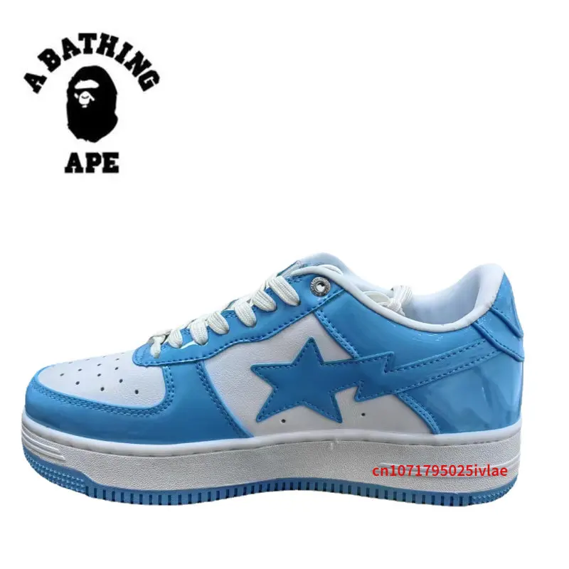 2023  A BATHING APE Vibe BapeGoose AF Leather Sta Men's Sneakers Air Styles Low Upper Wearable Women's Skateboard Fitness Shoes