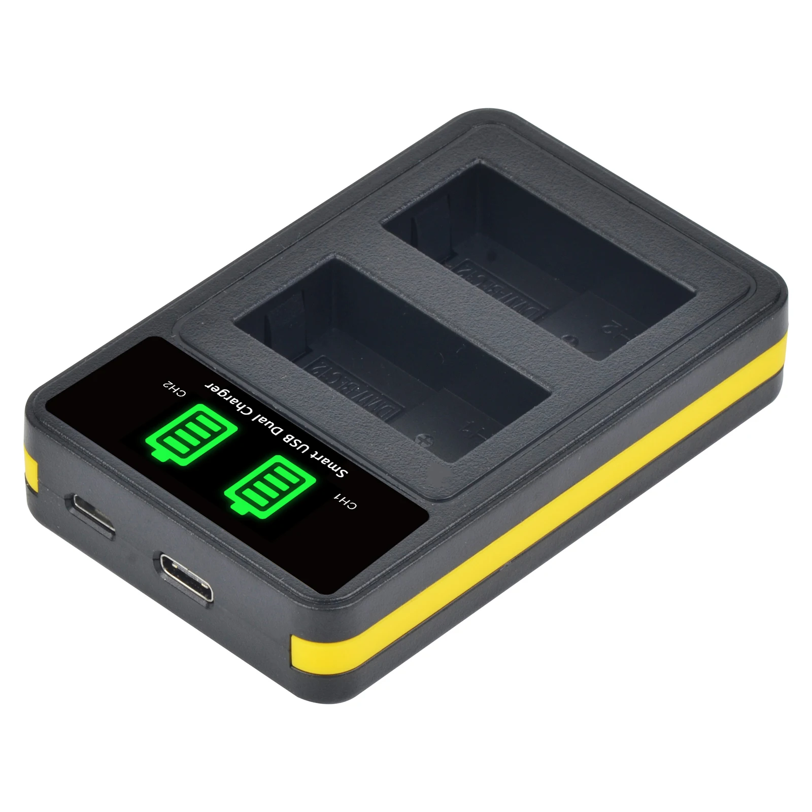 Фото Аккумулятор DMW-BLC12 BLC12E + двойной зарядный прибор со светодиодной подсветкой USB, порт типа C для Panasonic Lumix FZ1000 FZ200 FZ300 DMC-G5 G6 G7 GH2 GX8 G85 FZ2500 №2