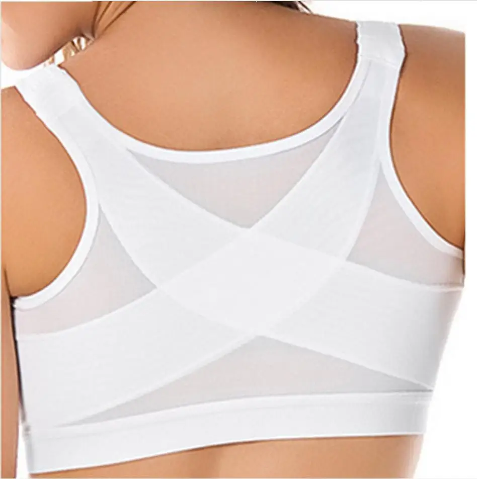 Fajas Women Sports Shaping Posture Corrector Vest Push Up Bra Workout Sport Top Crop Seamless  Brassiere Shockproof Underwear