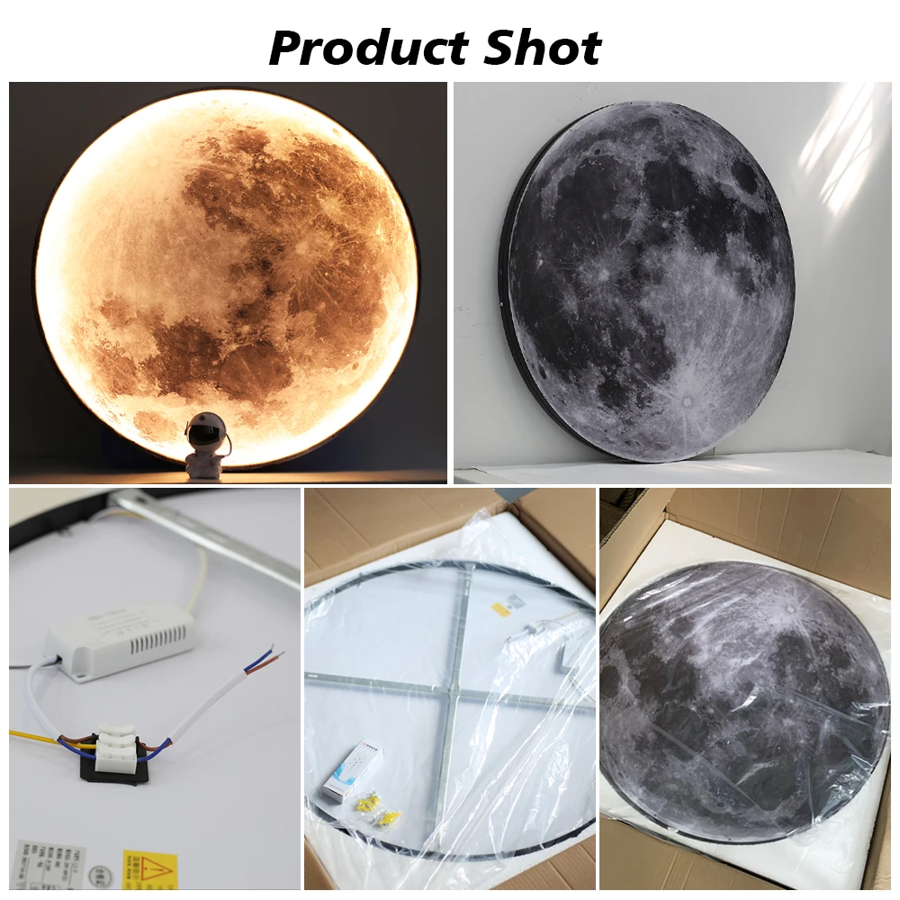 Modern LED Wall Lamps Moon Indoor Lighting Bedroom Dining Living Room For Home Decoration Fixture Hallway Decorate LED Wall Lamp