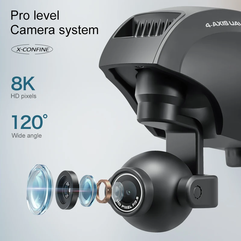 4DRC Новый мини-дрон V38 8K HD камера Удержание высоты WIFI FPV Вертолет с дистанционным