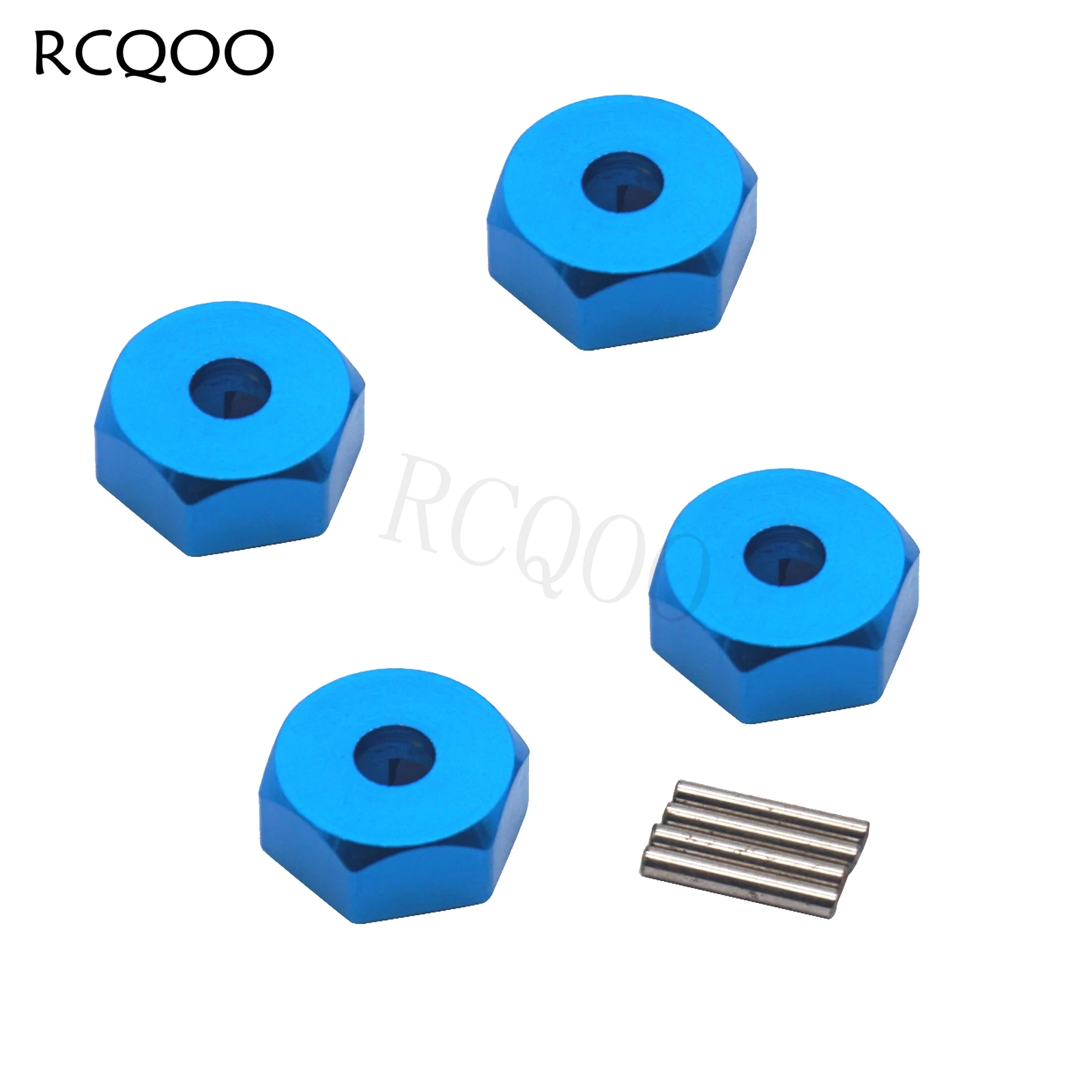 

4Pcs Metal Wheel Hex Hubs Mount Adapter with Pins Upgrade Parts for with Wltoys 12428 12423 Feiyue FY-03/04/05 1/12 RC Car