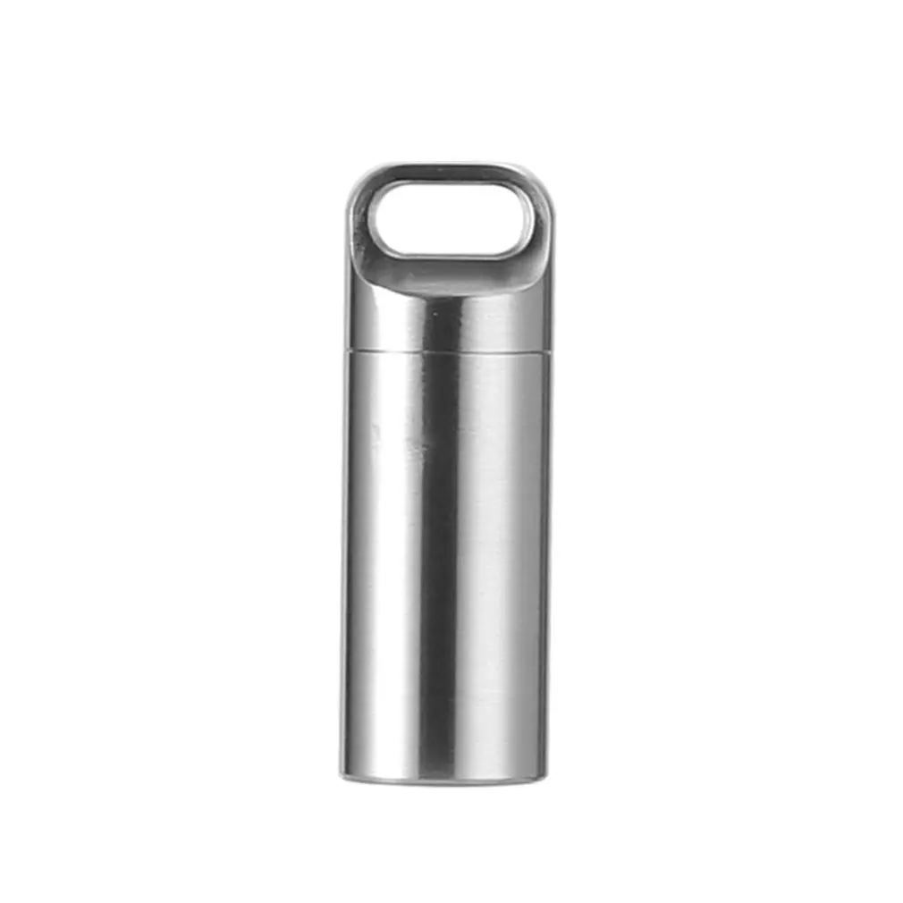 

Titanium Mini Sealed Waterproof Storage Pill Box Perfume Case Pendants EDC Tools Eco-friendly Home Outdoor Pill Box