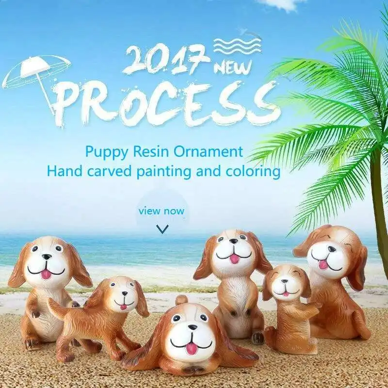 Мультяшная собака Cornetto аксессуары для дома изделия из смолы автомобиль ручная