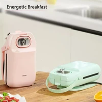 2022 kitchen mini portable electric sandwich waffle makers bread toaster egg puff breakfast cooking machine drop shipping
