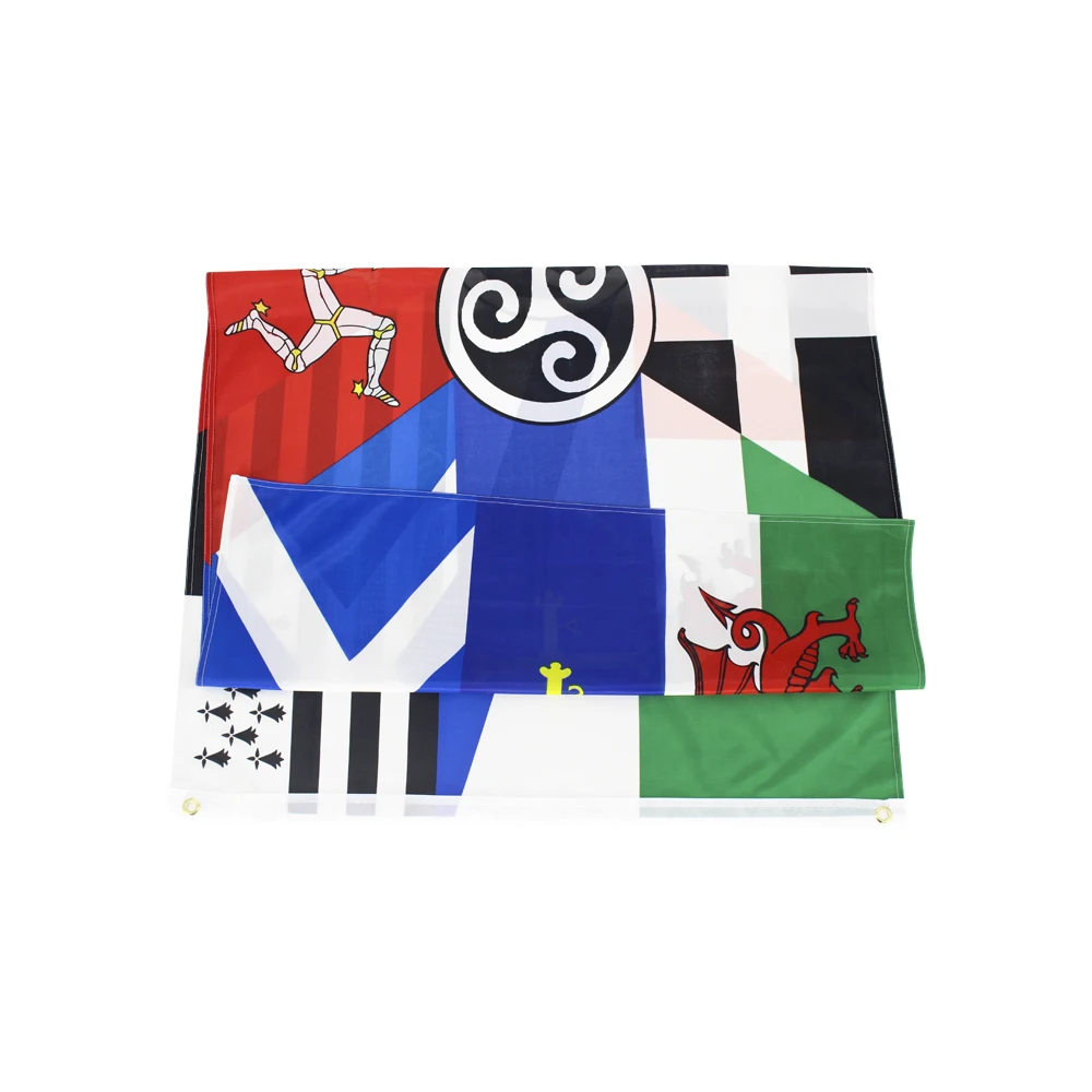 ELECTION 90x150cm European Pan Celtic Nations Flag Ireland Scotland Wales Brittany | Flags