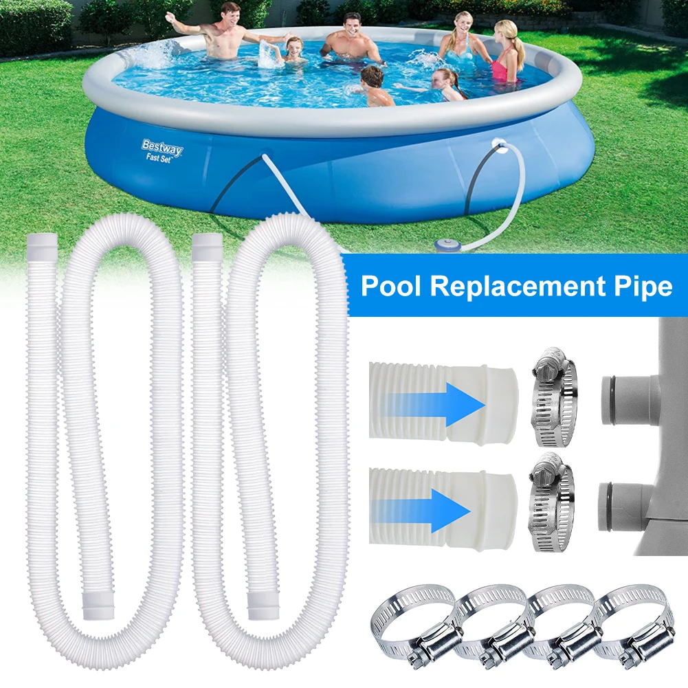 

Pool Replacement Hose 32mm Diameter Pool Filter Replacement Hose for Above Ground Compatible with Filter Pump 330/530/1000 GPH