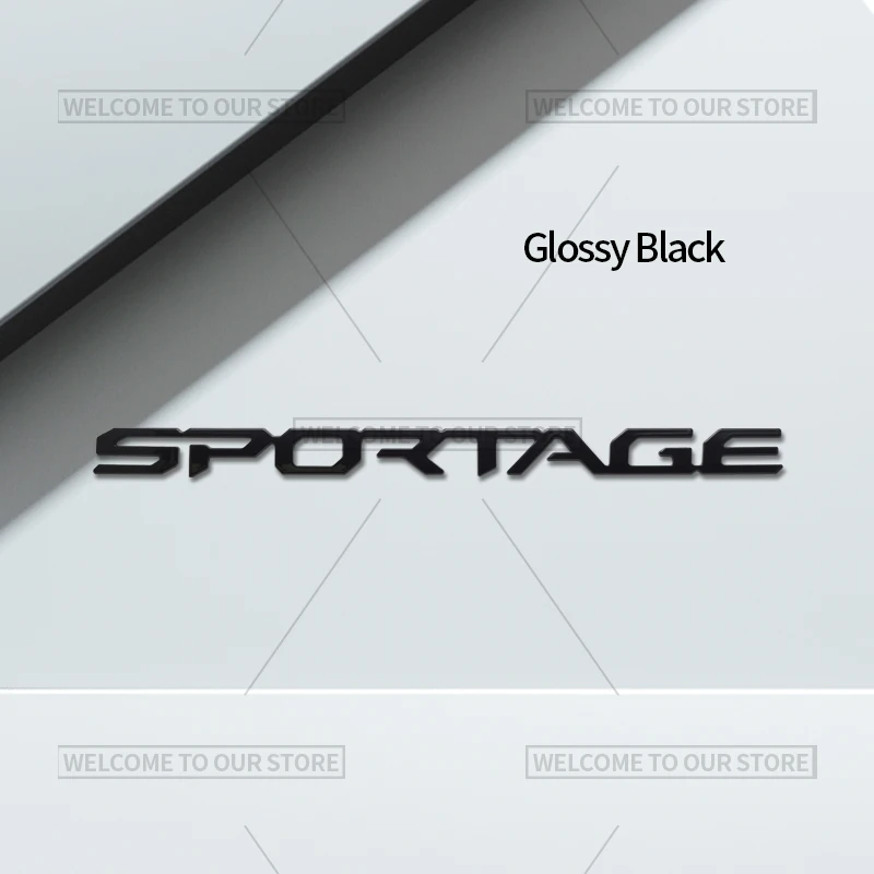 

3D Стайлинг автомобиля для Kia Sportage, эмблема с буквами HEV LX EX SX SX Prestige, значок, металлические наклейки, наклейки на задний багажник, автоаксессуары