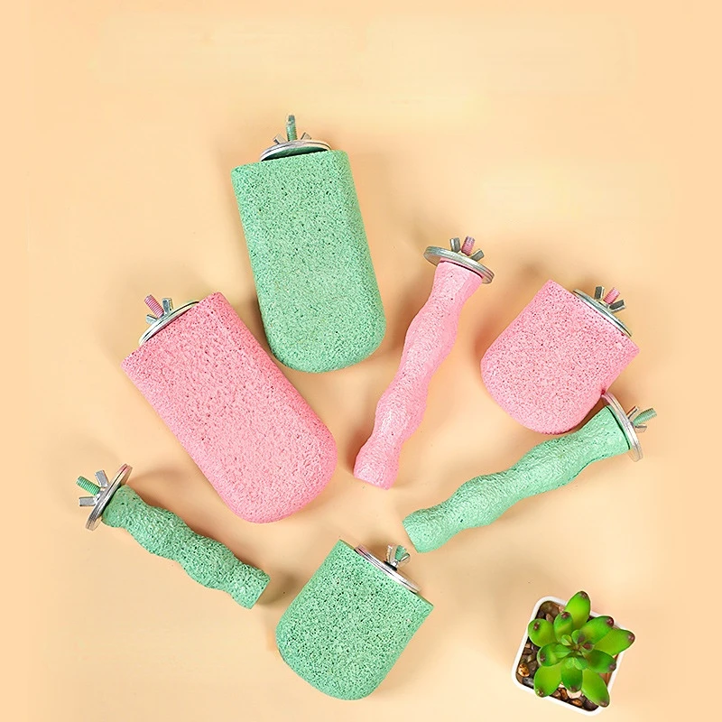 Подставка для попугая птицы смоляные стоячие шлифовальные палочки лапы обрезка