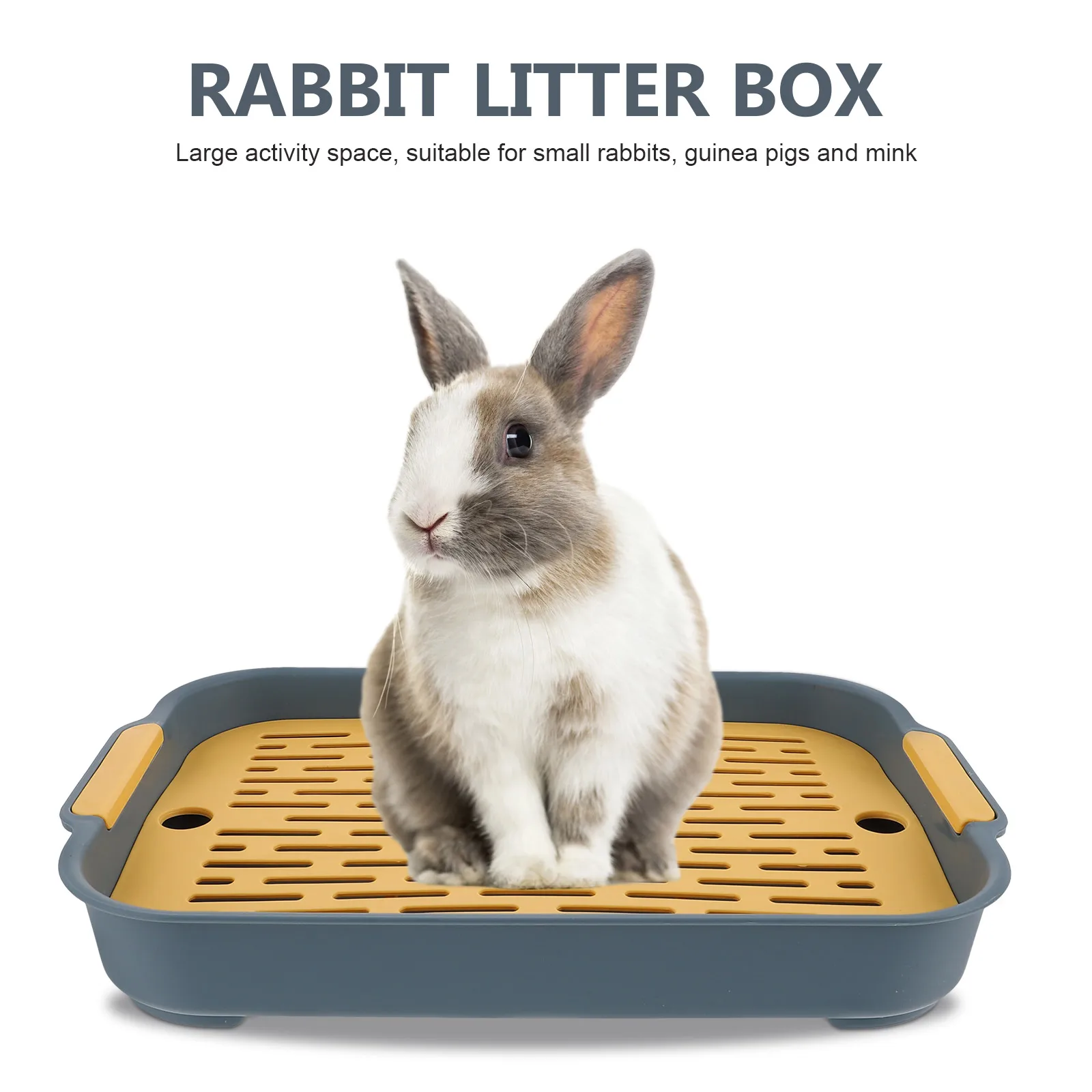 

Rabbit Toilet Box Trainer Potty Corner Tray Litter with Drawer Pet Pan For Adult Hamster Guinea Pig Bunny Rabbit Training Potty