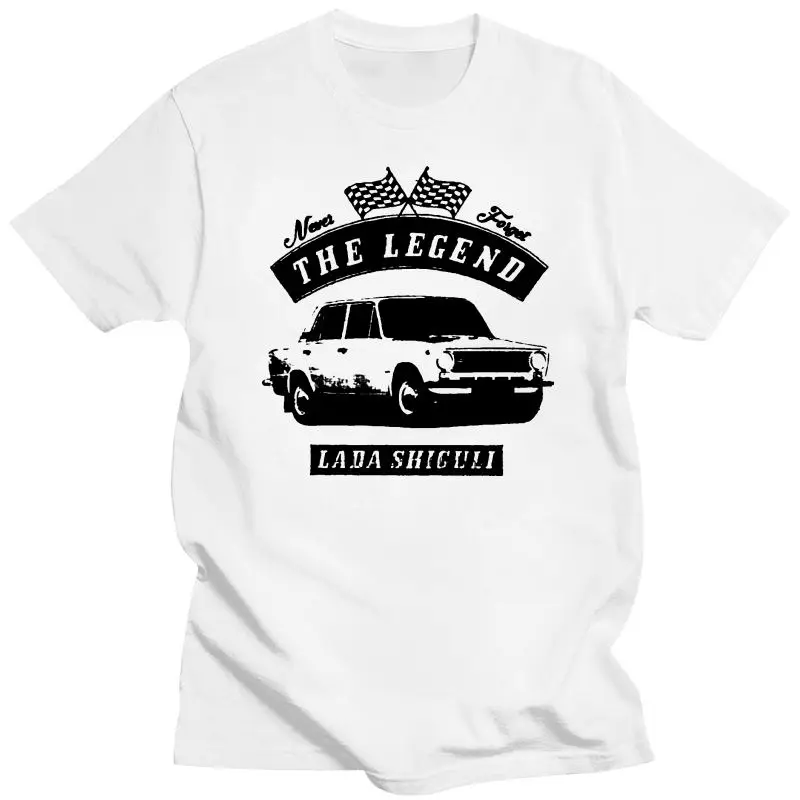 Mens Clothing T-Shirt LADA ZHIGULI Car OLDTIMER YOUNGTIMER- Show Original Title