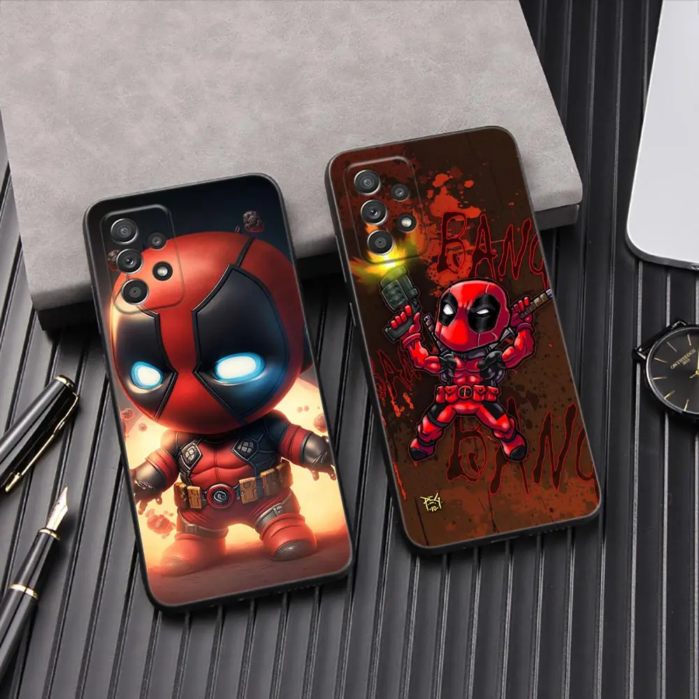 

Chibi Deadpool Marvel Phone Cover Galaxy A53 5G Case For Samsung A54 A52 A52S A51 A71 A73 A72 A41 A42 A91 A31 A32 A33 Back Cases