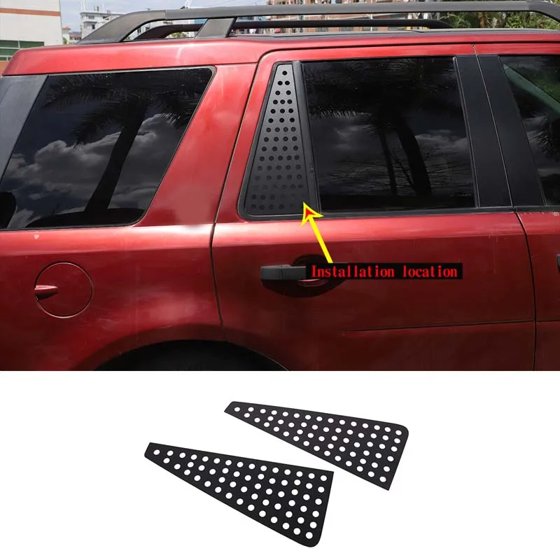 For 2007-2015 Land Rover Freelander 2 Aluminum Alloy Car Styling Car Rear Window Glass Guard Plate Stickers Car Exterior Parts