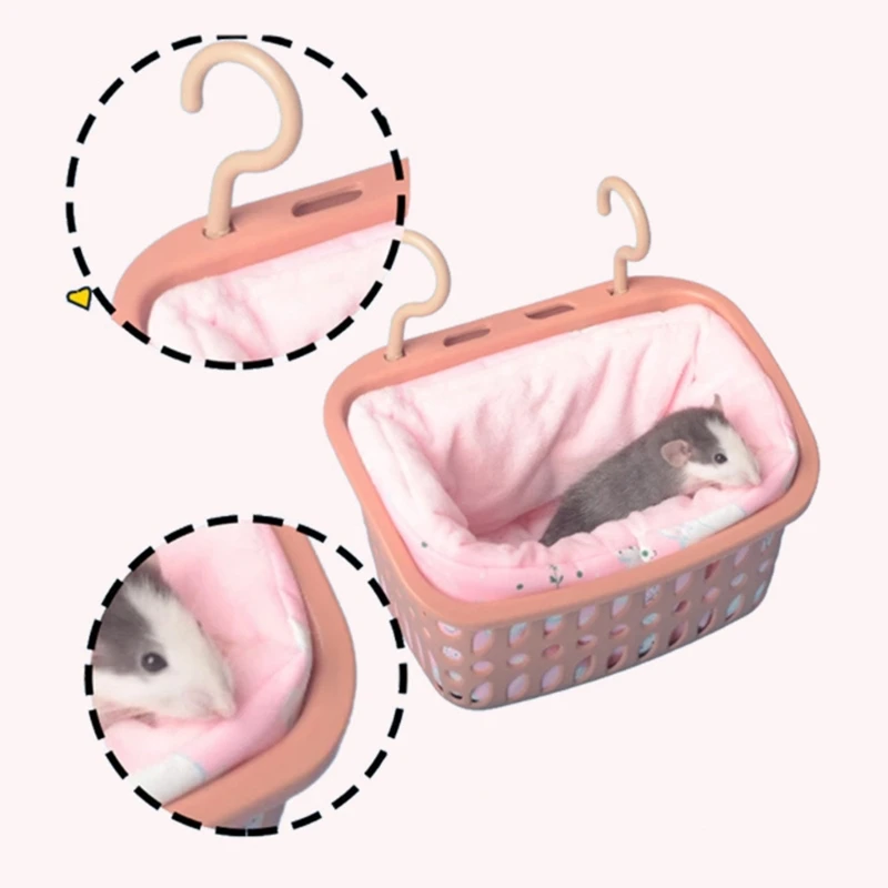 Маленькая теплая кровать с животными подвесная корзина для молодых белков
