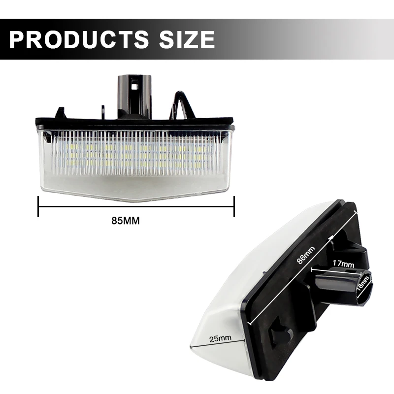 2 шт. подходят для Toyota Prius XW20 XW30 Plus/V Venza Matrix RAV4 Lexus CT200h Scion tC SMD белые светодиодные