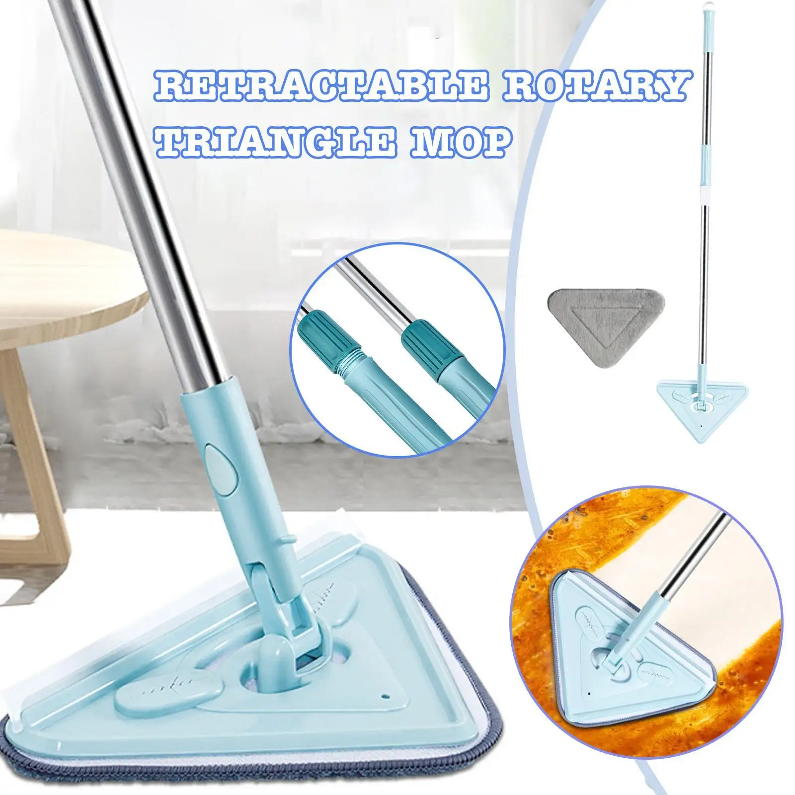

Large Window Cleaning Mop Glass Cleaner Wash Expansion Floor Sweeping Wall Wiper Car Supplies Kitchen Items Automatic Door Brush