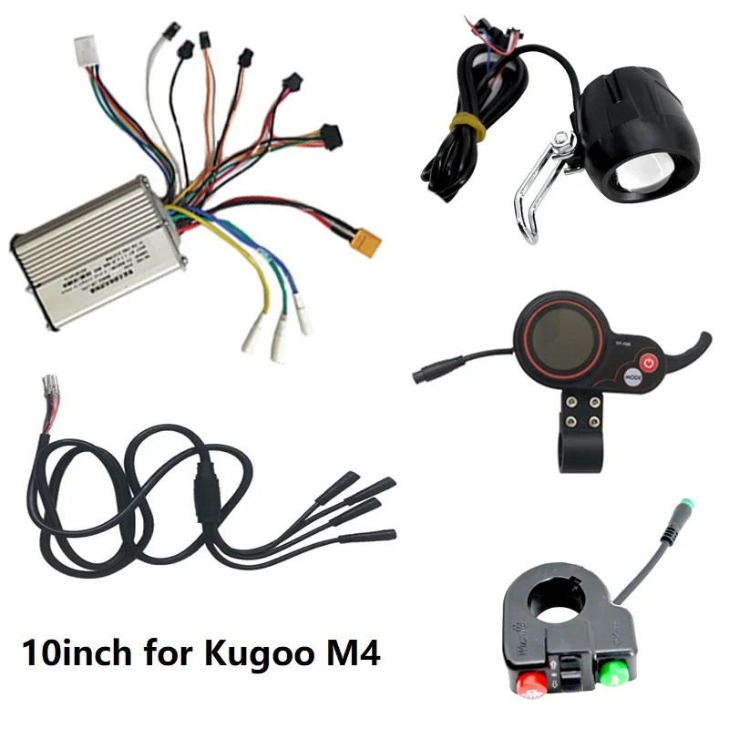 

10 Inch Electric Scooter Controller for Kugoo M4 E-scooter Kick Skateboards Parts Scooter Accessories Front Light Display Switch