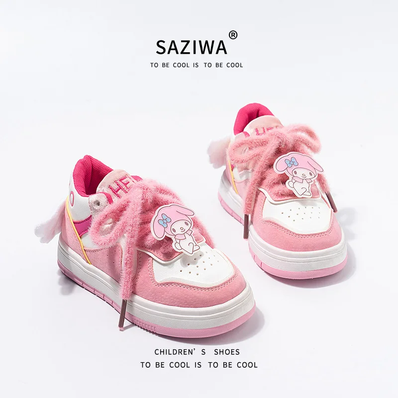 

Winter Sanrio Kawaii Anime My Melody Sports Board Shoes Cute Sweet Cartoon Anti-Slip Leisure Sneakers Lovely Gifts for Girls