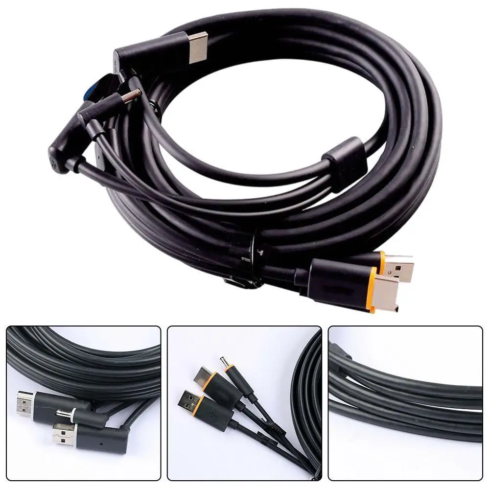 3-in-1 VR Helmet Data Cable For HTC Vive Headset | PC