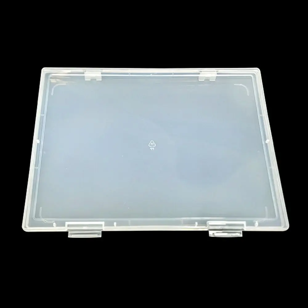 A4 Test Paper Storage Box Transparent Dust-Proof Lid Document Waterproof Portable Desktop Sorting Students