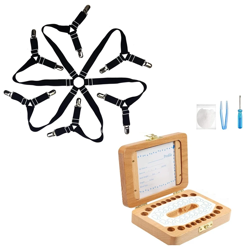 

Трехсторонняя регулируемая эластичная и крепкая детская коробочка для зубов с 6 Сторонами