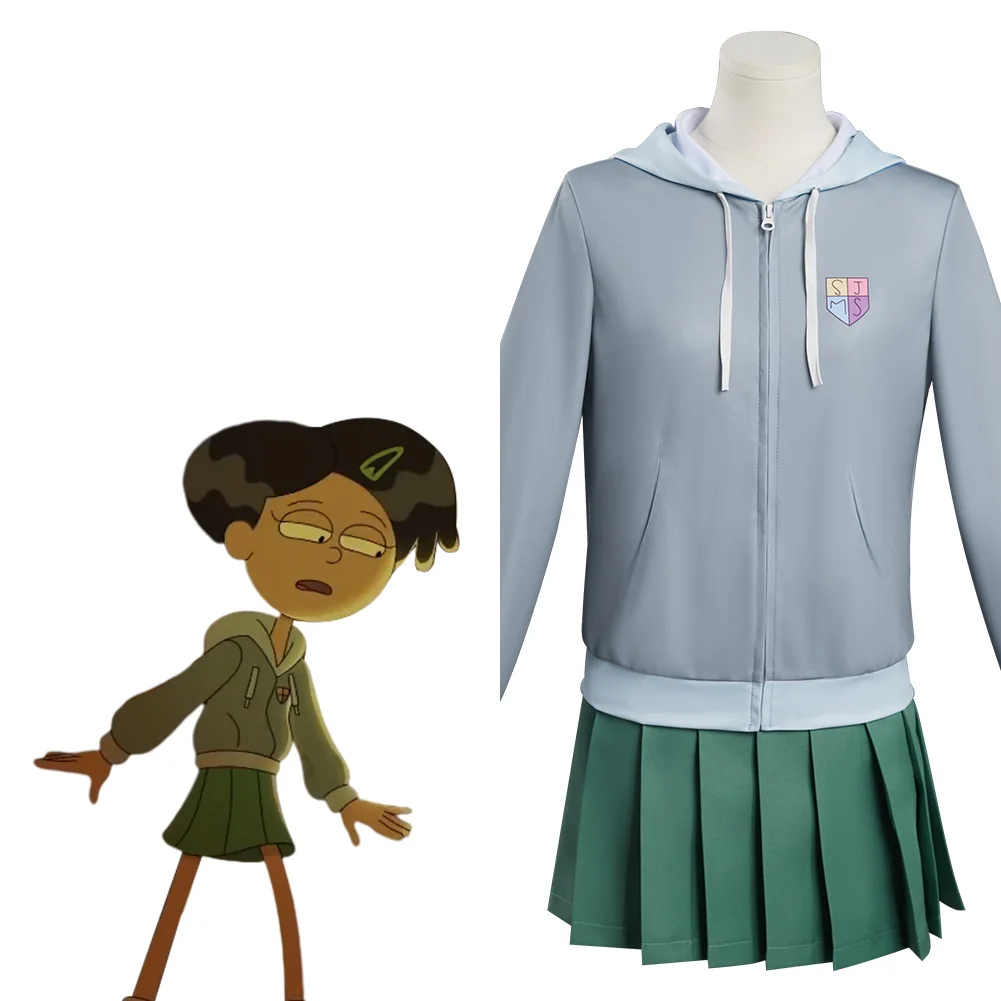 

Amphibia-Marcy Wu Cosplay Costume Uniform Dress Outfits Halloween Carnival Suit