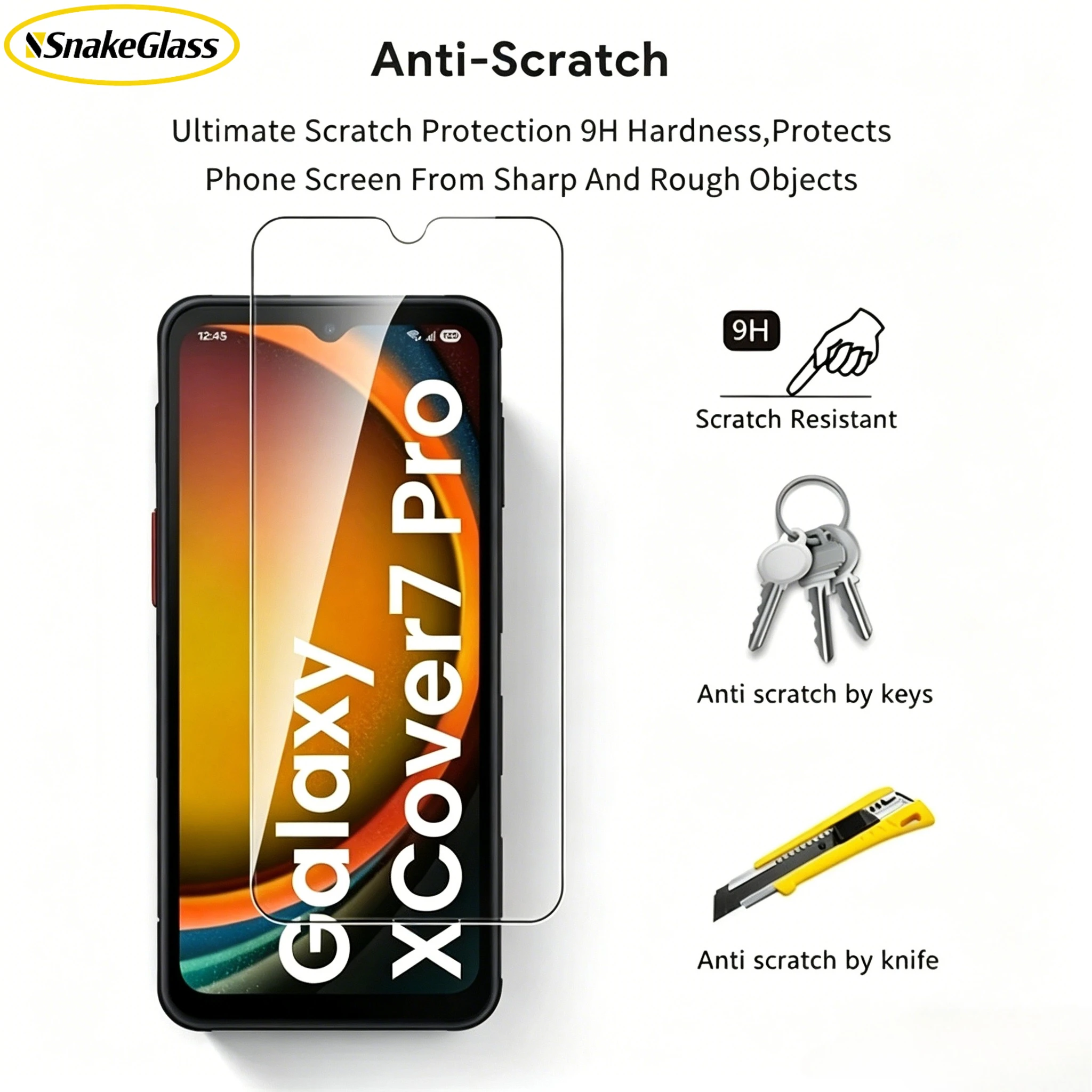 Фото 2 шт. защитные пленки из закаленного стекла 9H для Samsung Galaxy XCover7 XCover 7 6 Pro XCover5, взрывозащищенные, противоударные, HD-пленка №4
