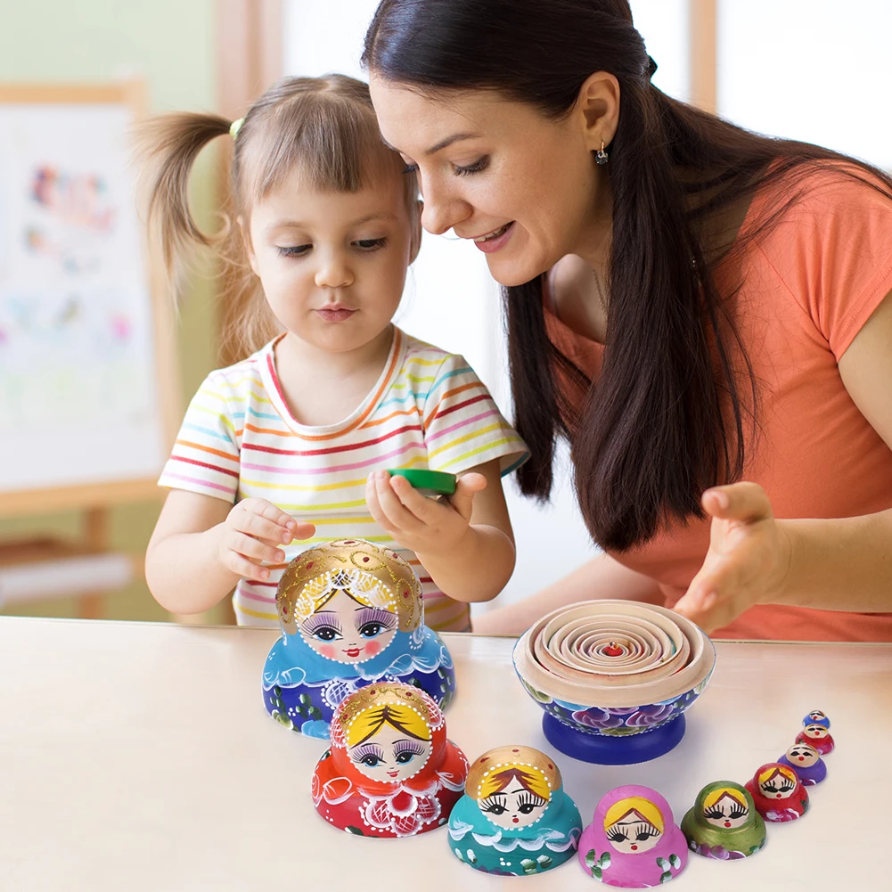 Русские куклы Матрешка мультяшный снеговик деревянные игрушки подставка для