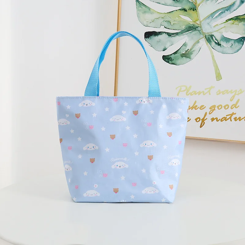 

Kawaii Sanrio Handbag Hellokitty Mymelody Kuromi Cinnamoroll Anime Portable Large Capacity Shopping Bag Travel Storage Bag Gifts