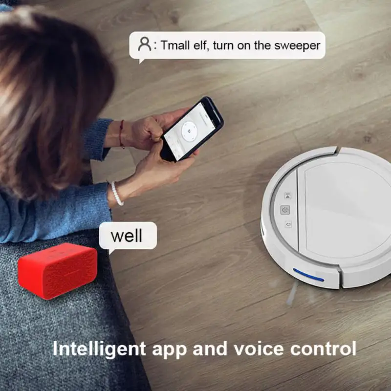 

Voice Control Electric Sweeper Tuyaapp Sweeping Robot Smart Home Intelligent Robot Fall Prevention Automatic Cleaning 65db