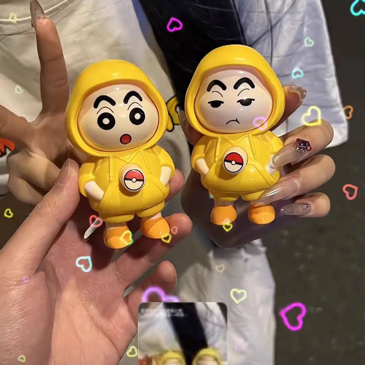 Брелок на молнии Crayon Shin-chan мультяшная версия Q новых кукол меняющих лицо чтобы
