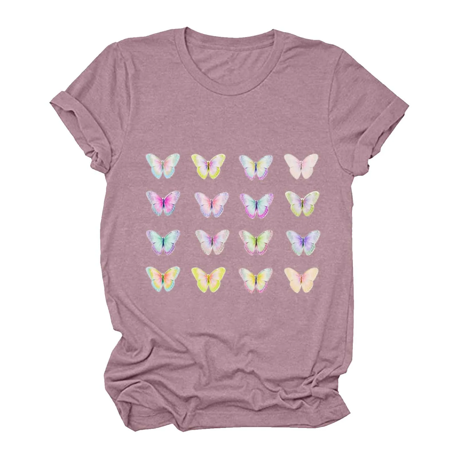 

Женская футболка с коротким рукавом, с цветочным принтом