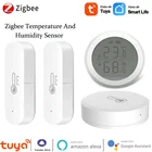 Умный датчик температуры и влажности ZigBee, работает с приложением TuyaSmartlife и поддержкой Alexa и Google Assistant