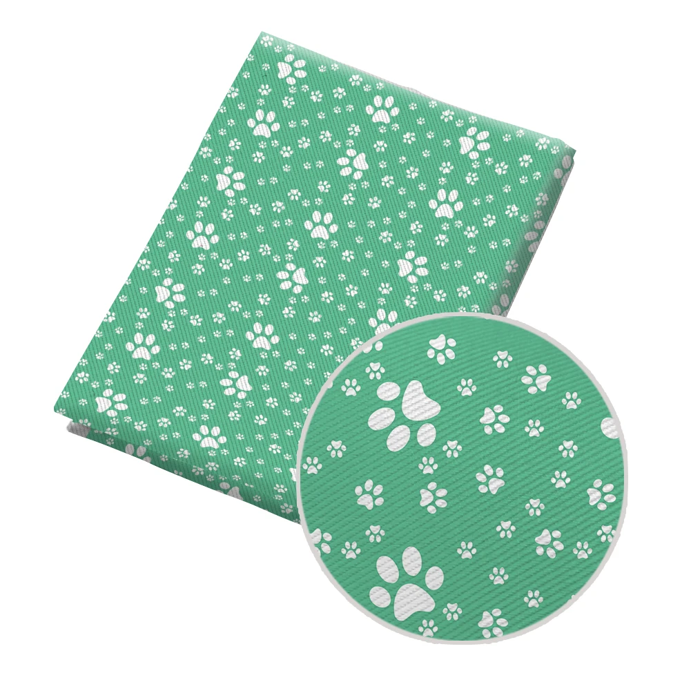 

Cute Dog Paw Printed 50*145CM Fabric Polyester Cotton Twill Fabric Patchwor Printed