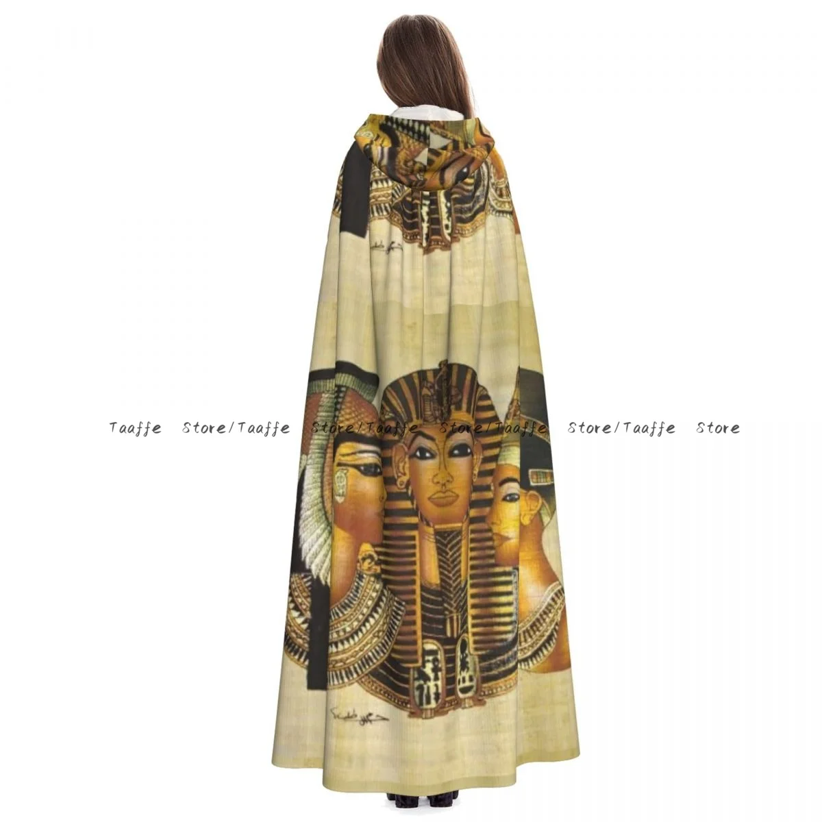 Плащ Унисекс На Хэллоуин древний Египетский накидка Nefertiti средневековый костюм с