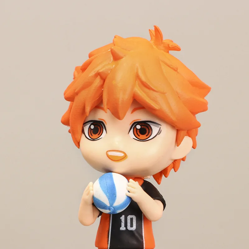 4 PCS Anime Haikyuu Action Figures Hinata Shoyo Tobio Kageyama pvc Model Volleyball Young Player High School Kid Gift Toy | Дом и сад