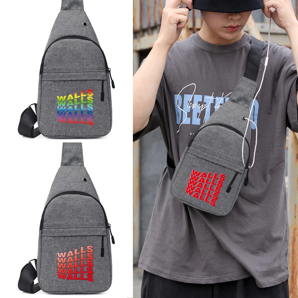 

Chest Bag Men Women Fanny Pack New Walls Letter Belt Bags Handy Pack Banana Chest Bag Female Crossbody Shoulder Bag Purse Pouch