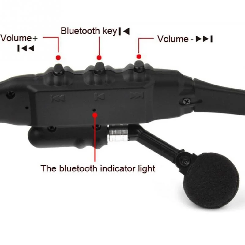 Модные беспроводные наушники Bluetooth 4 1 Стерео солнцезащитные очки Спортивная