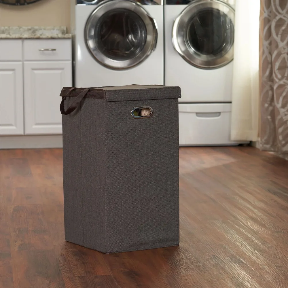 

Collapsible Laundry Hamper with A Removable Mesh Bag