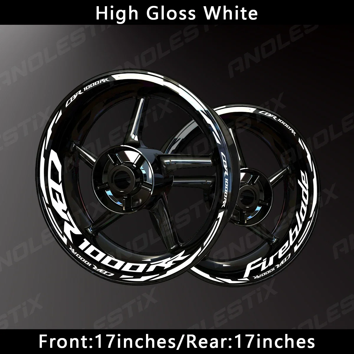 

Светоотражающая наклейка AnoleStix на колеса мотоцикла, наклейка на ступицу колеса, полосатая лента на обод для Honda CBR 1000RR 2024 2023 2022 2021 2020 2019 2018