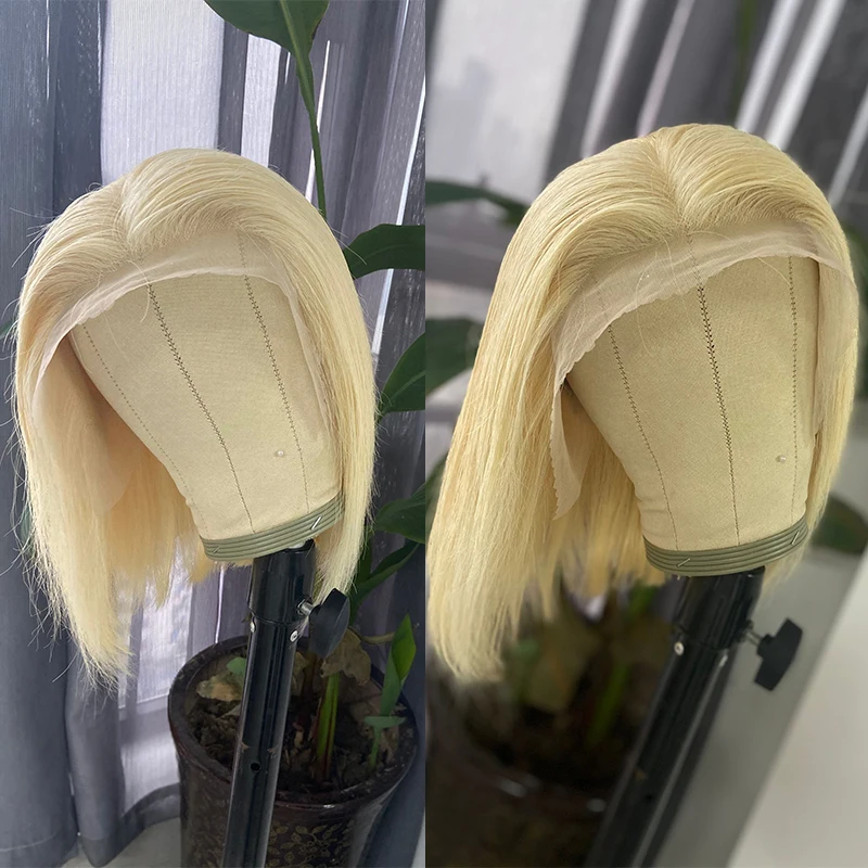 Летняя распродажа 613 парик на сетке спереди блонд предварительно выщипанные