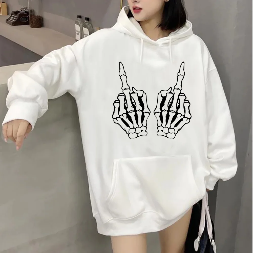 

y2k skeleton hoodies women japanese 2023 Hood sweater women 90s Hooded Shirt